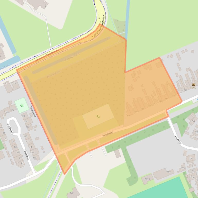 Kaart van postcodegebied 9744BA.