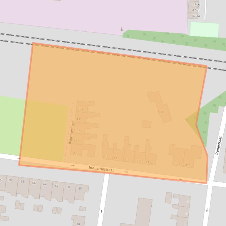 Kaart van postcodegebied 9744BS.