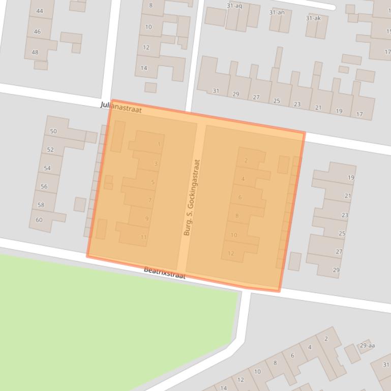 Kaart van postcodegebied 9744CR.