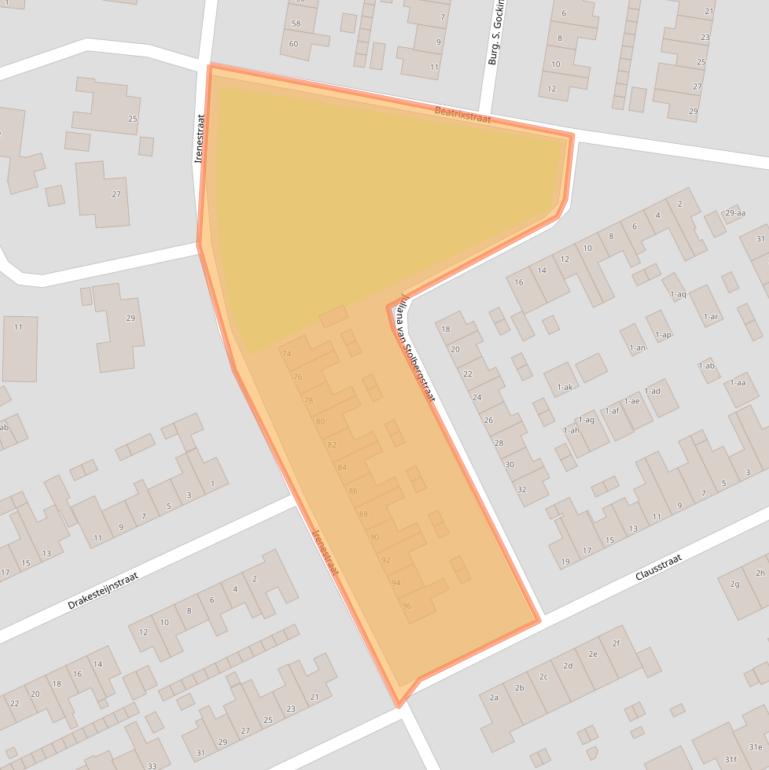 Kaart van postcodegebied 9744CX.