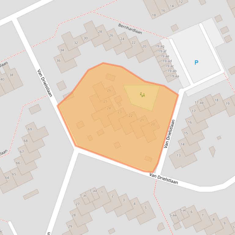 Kaart van postcodegebied 9744ER.