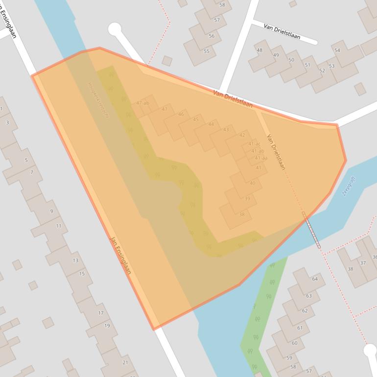 Kaart van postcodegebied 9744ET.