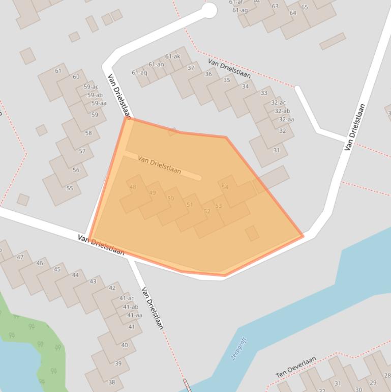 Kaart van postcodegebied 9744EV.