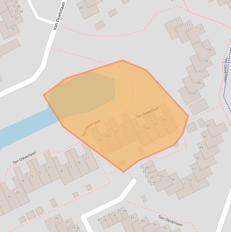 Kaart van postcodegebied 9744GE.