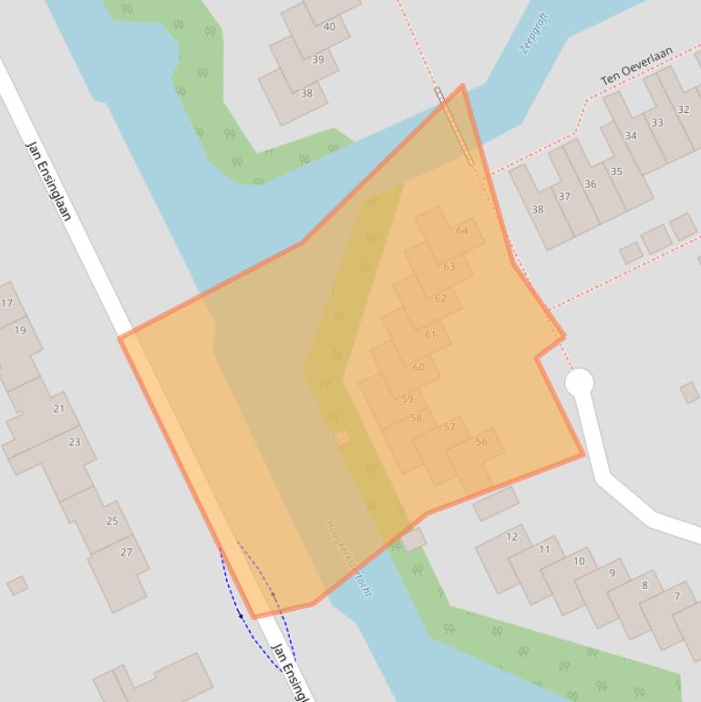 Kaart van postcodegebied 9744GH.