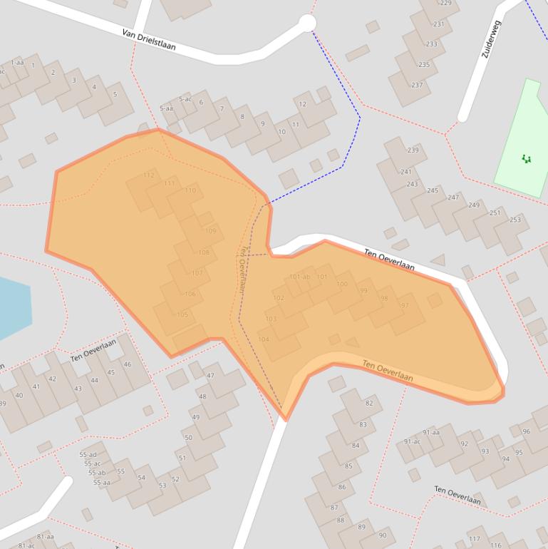Kaart van postcodegebied 9744GM.