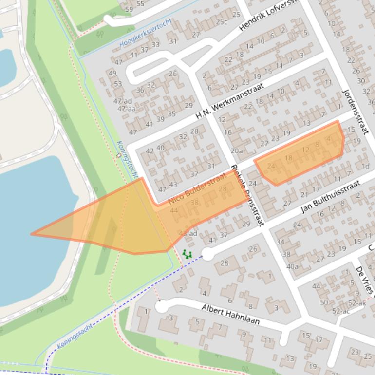 Kaart van postcodegebied 9744HE.