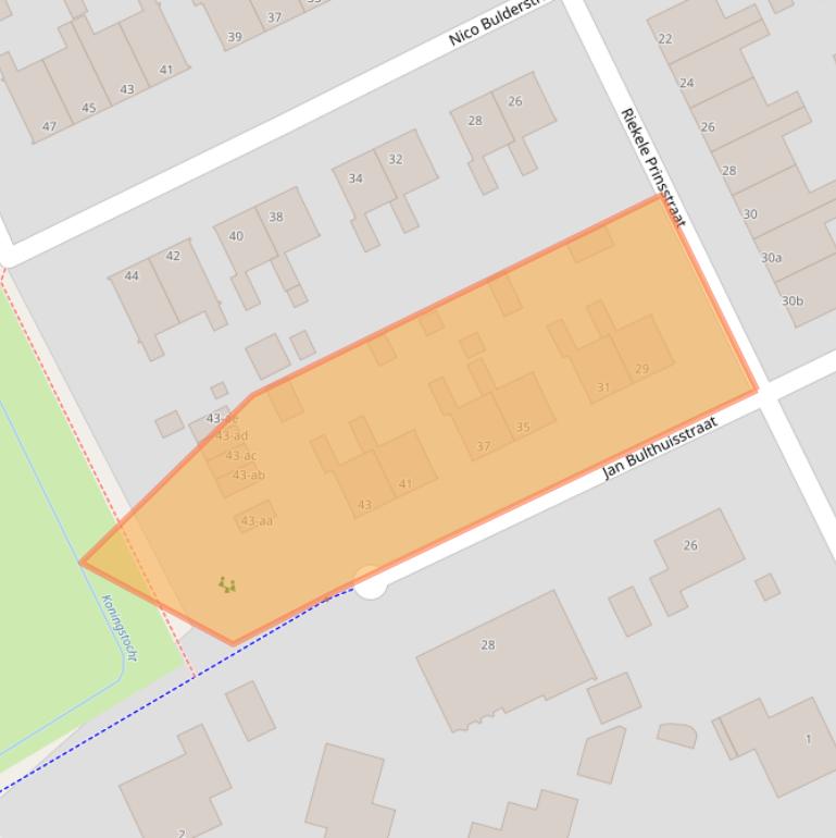 Kaart van postcodegebied 9744HH.