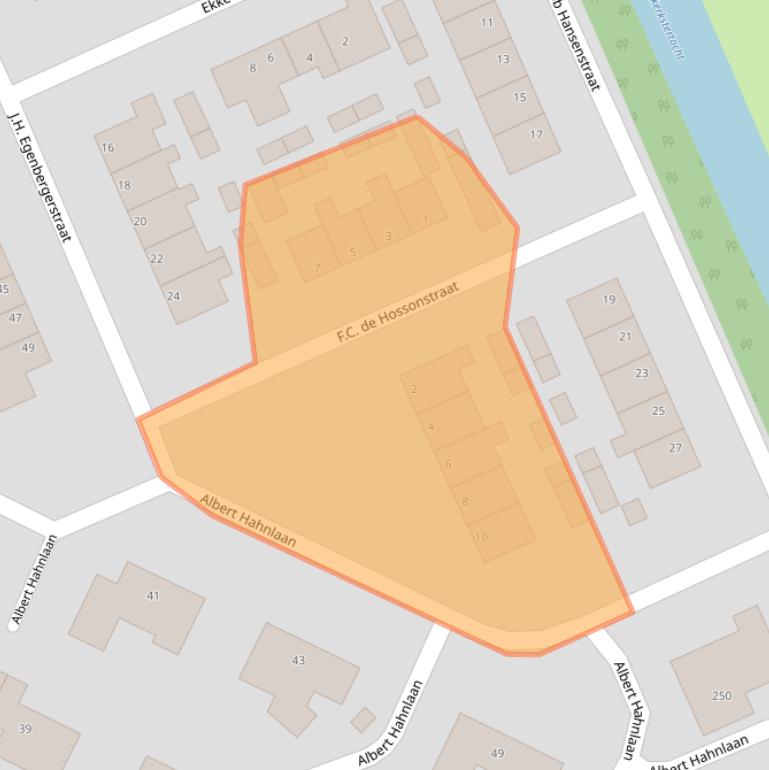 Kaart van postcodegebied 9744JE.