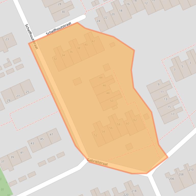 Kaart van postcodegebied 9744JL.