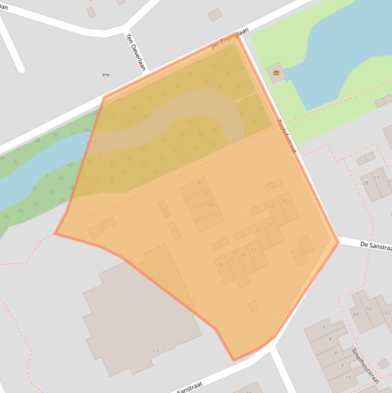 Kaart van postcodegebied 9744JP.