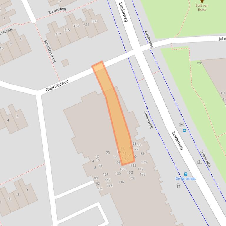 Kaart van postcodegebied 9744KD.