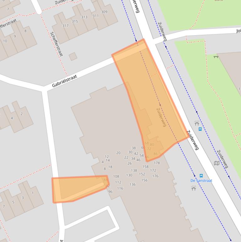 Kaart van postcodegebied 9744KE.