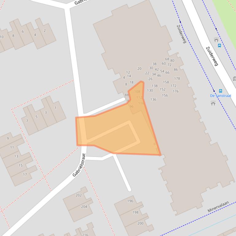 Kaart van postcodegebied 9744KG.