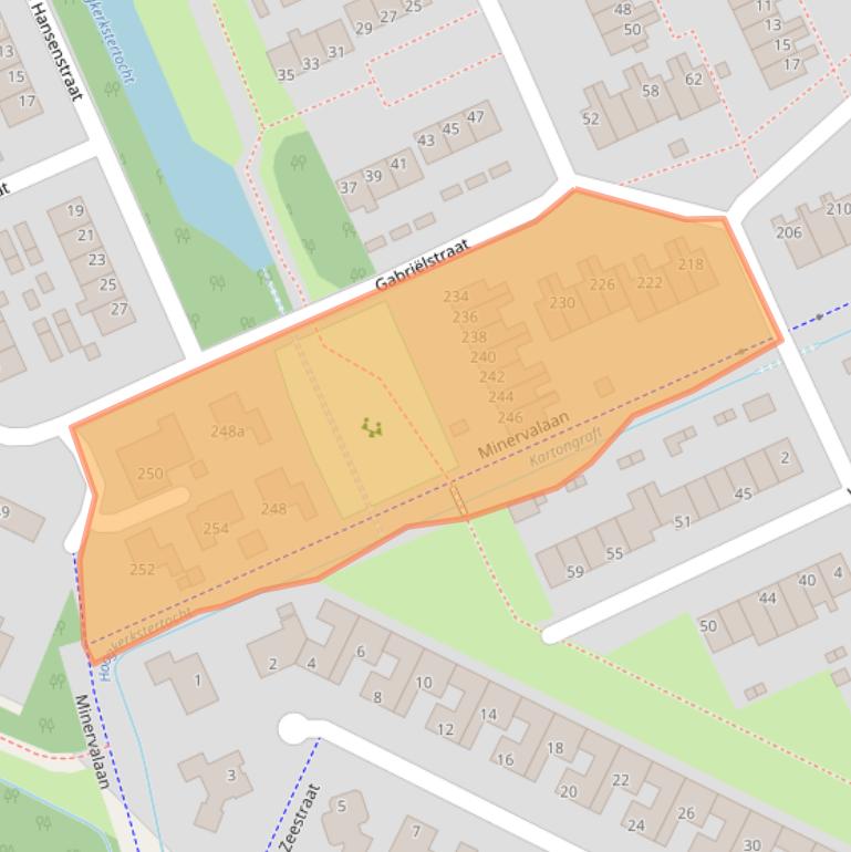 Kaart van postcodegebied 9744KL.