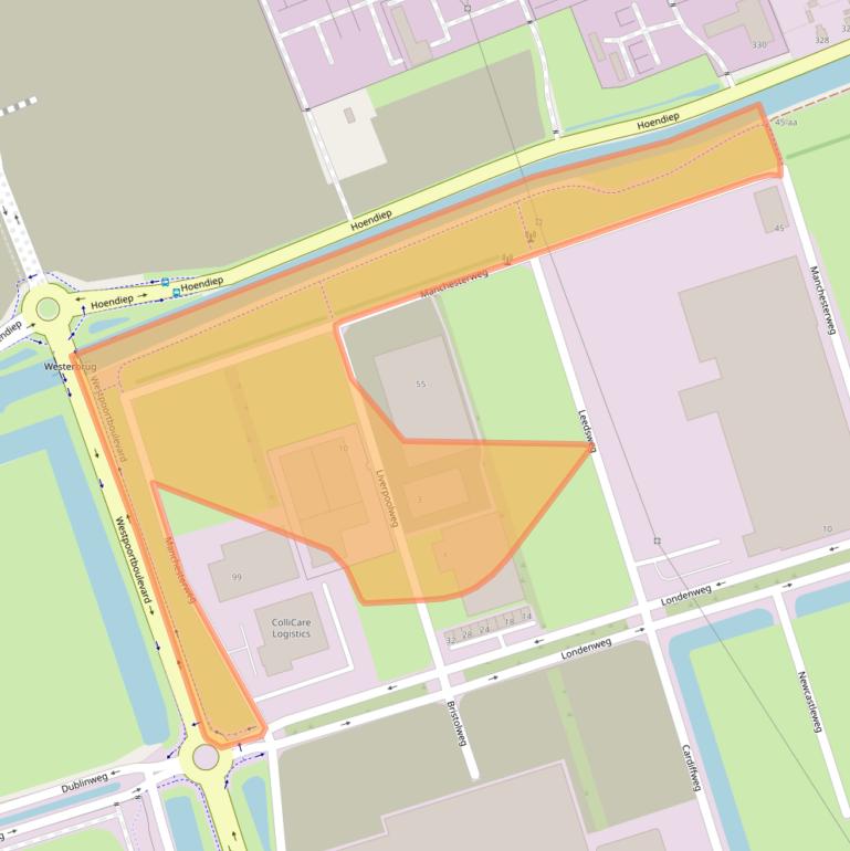 Kaart van postcodegebied 9744TW.