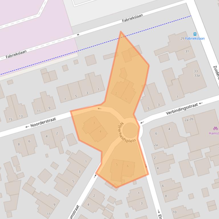 Kaart van postcodegebied 9745AJ.