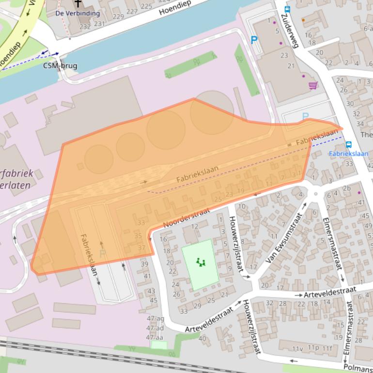 Kaart van postcodegebied 9745AP.