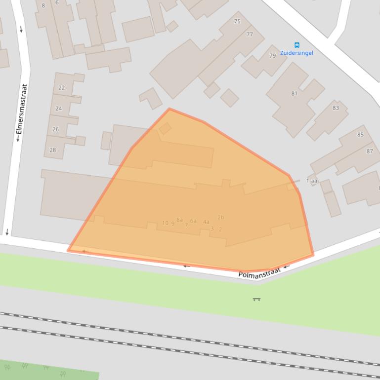 Kaart van postcodegebied 9745BA.