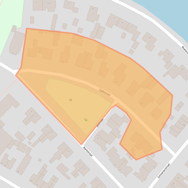 Kaart van postcodegebied 9745BX.