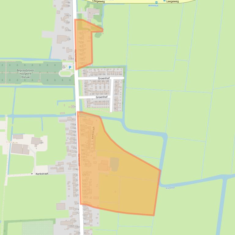 Kaart van postcodegebied 9745CH.