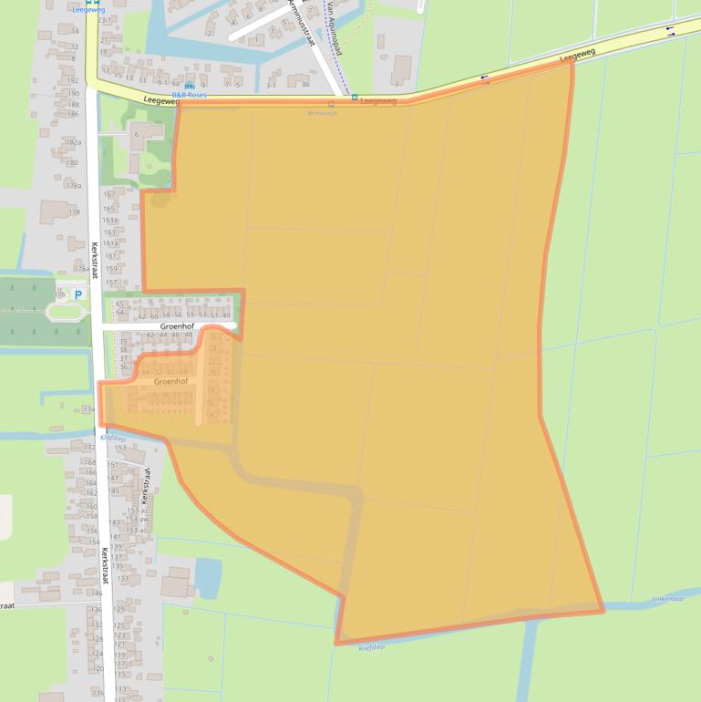 Kaart van postcodegebied 9745CR.