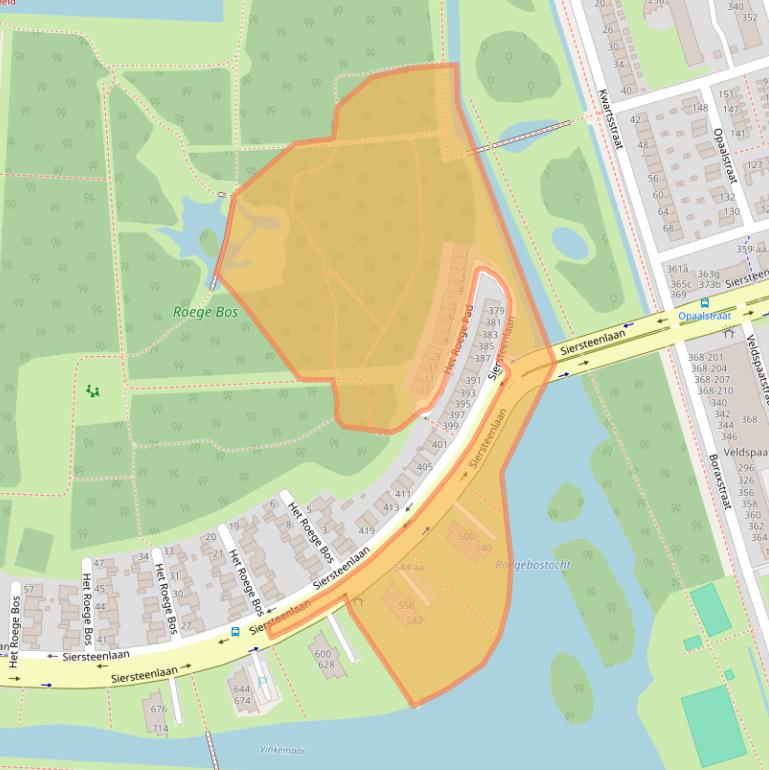 Kaart van postcodegebied 9745DT.