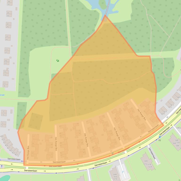 Kaart van postcodegebied 9745DZ.