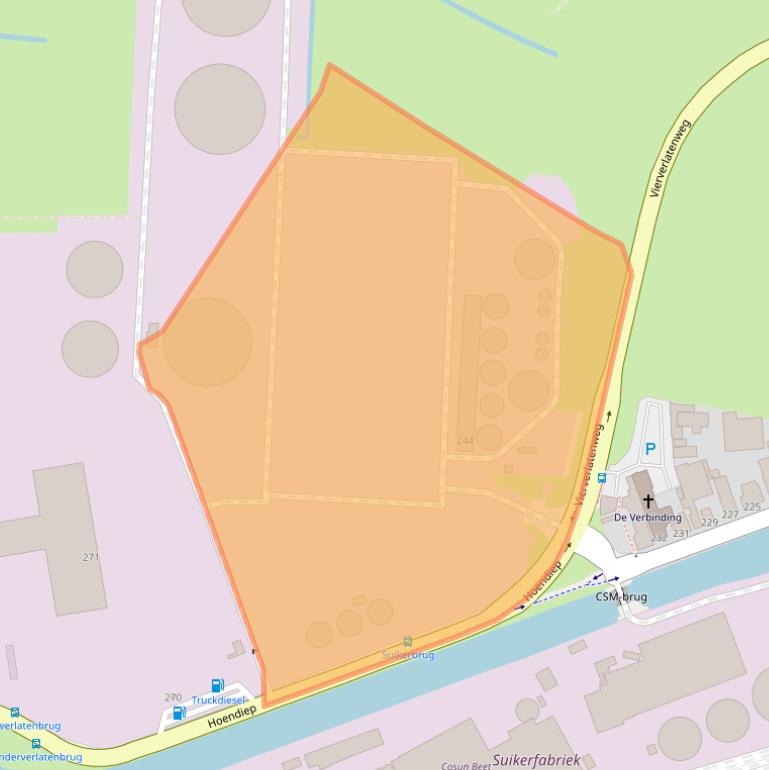 Kaart van postcodegebied 9745EH.