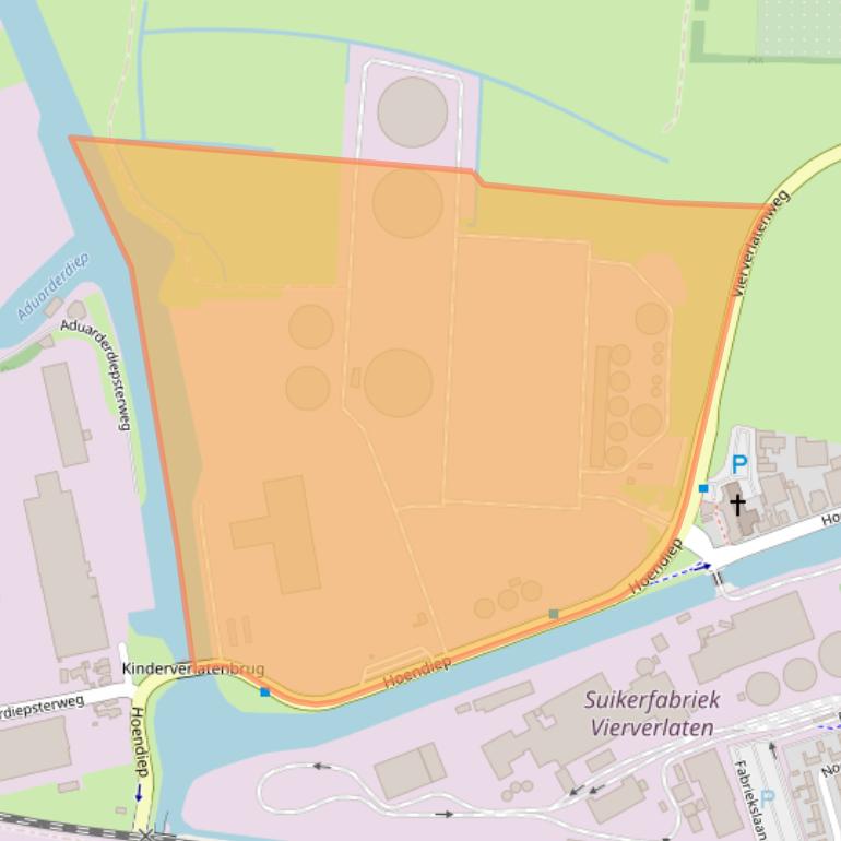 Kaart van postcodegebied 9745EJ.