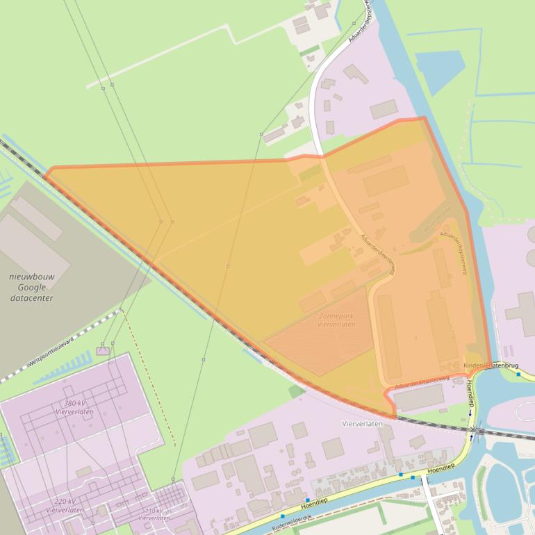 Kaart van postcodegebied 9745EL.