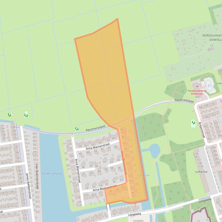 Kaart van postcodegebied 9746AC.
