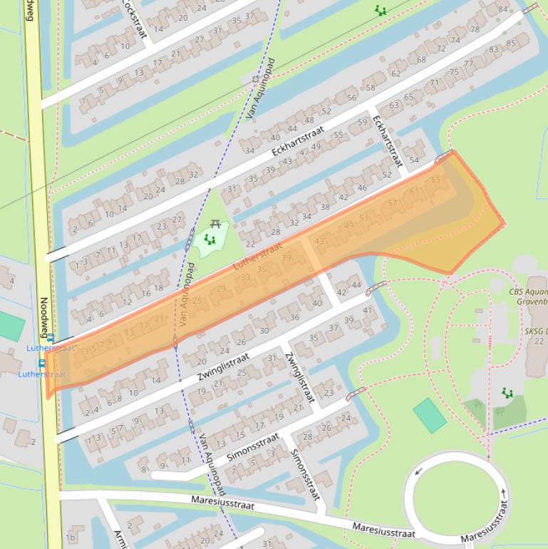 Kaart van postcodegebied 9746BL.