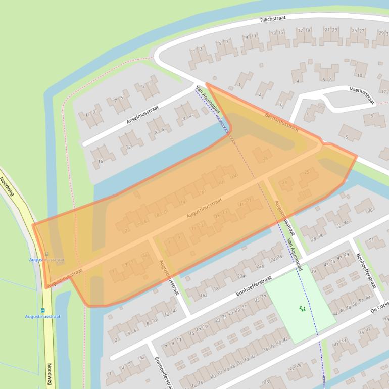 Kaart van postcodegebied 9746BZ.