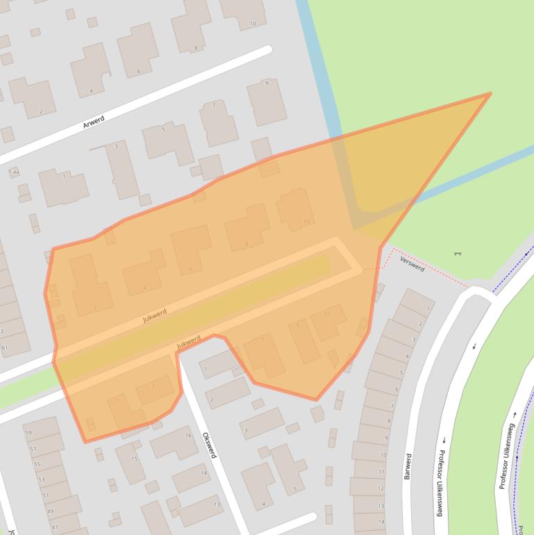 Kaart van postcodegebied 9746CN.