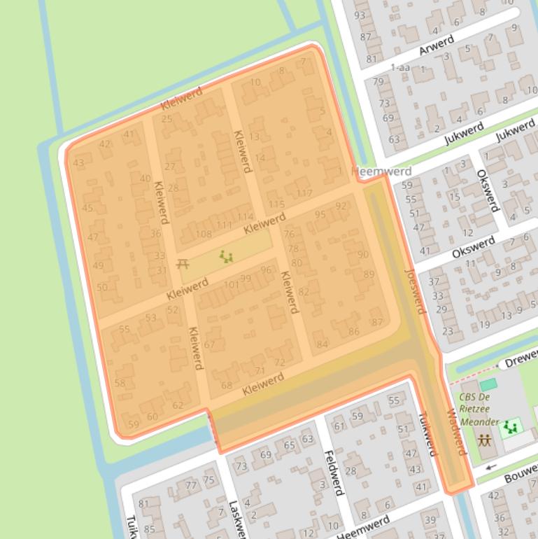 Kaart van postcodegebied 9746CV.