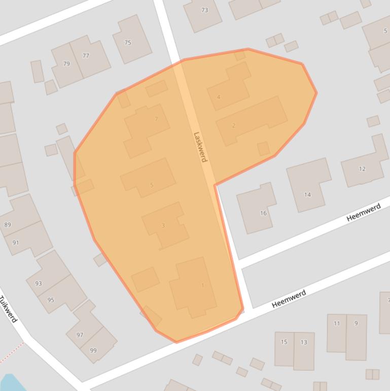 Kaart van postcodegebied 9746DA.