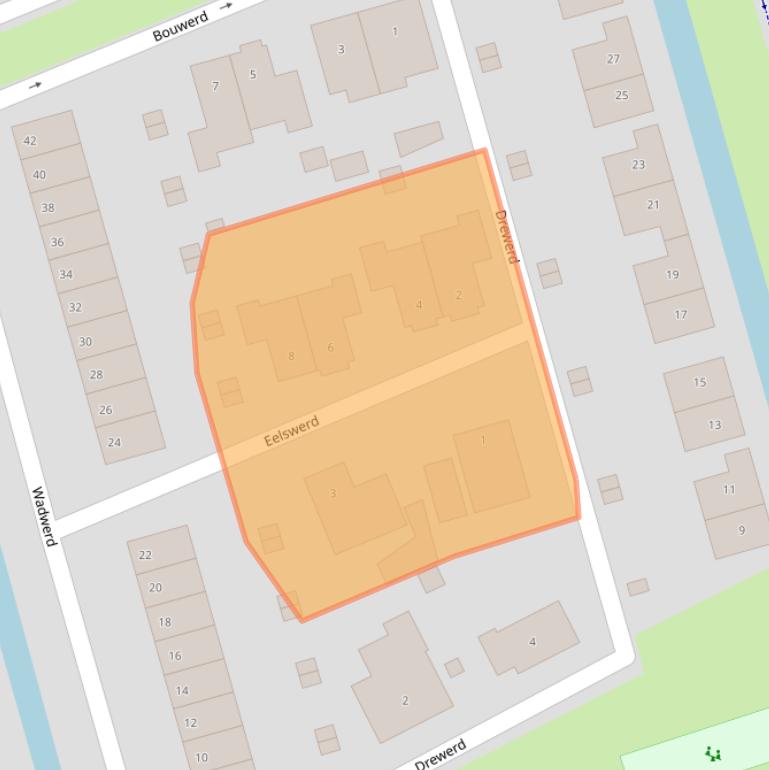 Kaart van postcodegebied 9746DE.