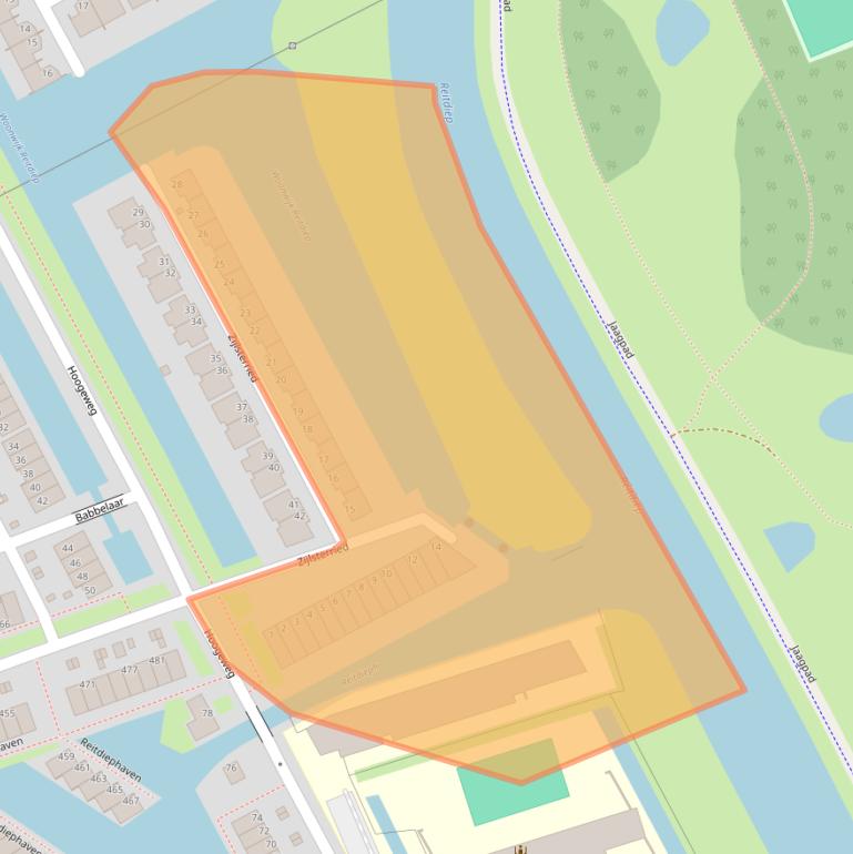 Kaart van postcodegebied 9746PA.