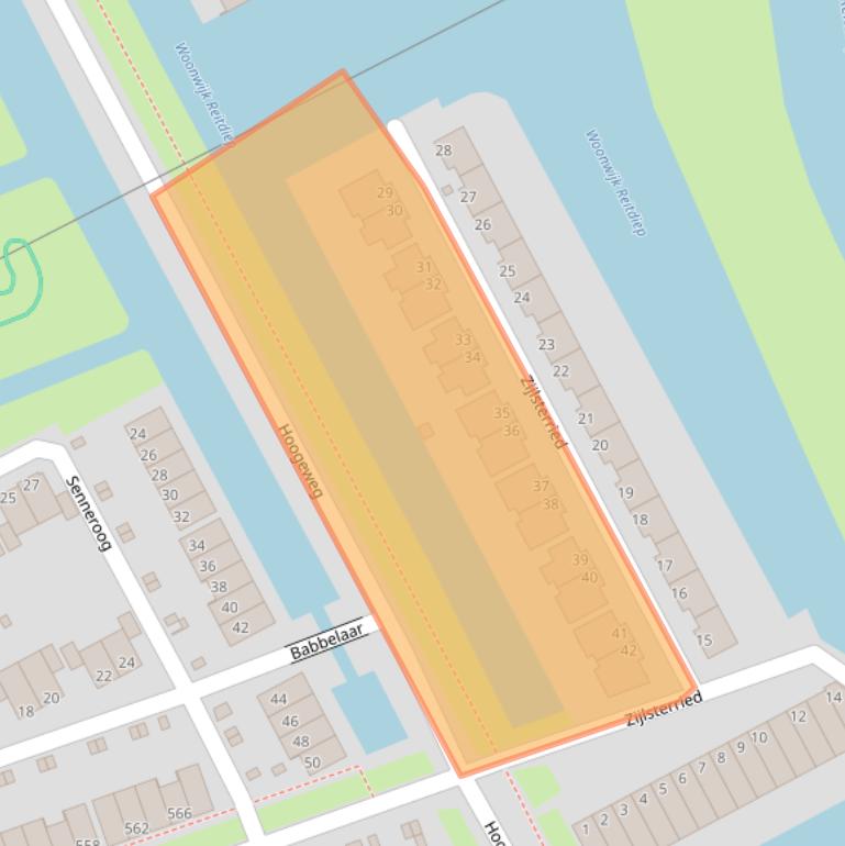 Kaart van postcodegebied 9746PB.