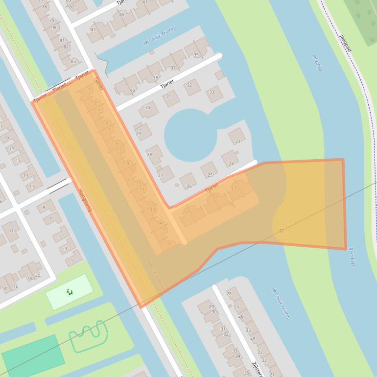 Kaart van postcodegebied 9746PC.