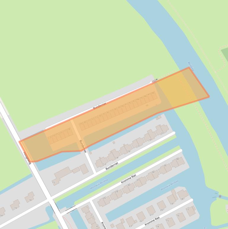 Kaart van postcodegebied 9746PZ.