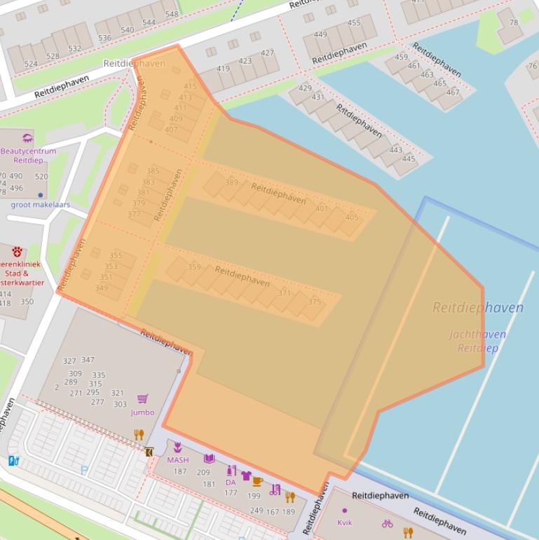 Kaart van postcodegebied 9746RG.