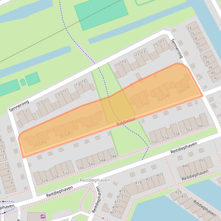 Kaart van postcodegebied 9746RM.