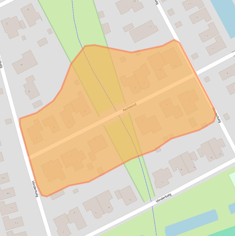 Kaart van postcodegebied 9746RV.