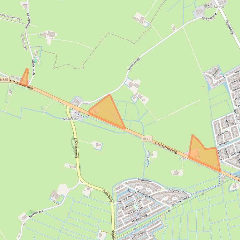 Kaart van postcodegebied 9746TJ.