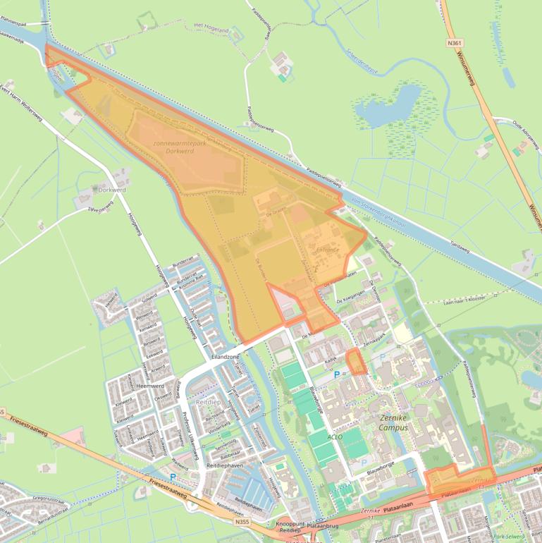 Kaart van postcodegebied 9747AA.