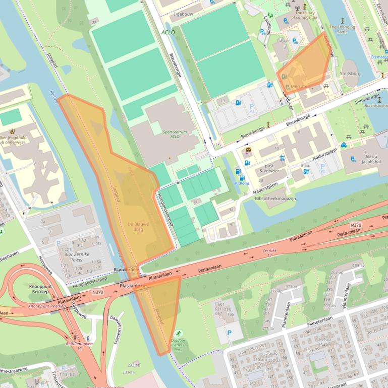 Kaart van postcodegebied 9747AE.