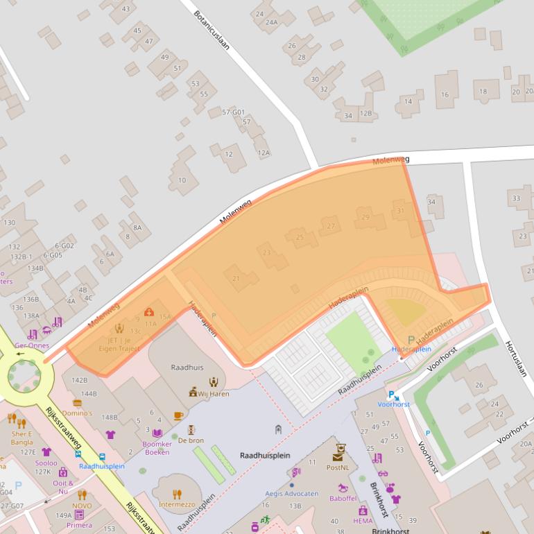 Kaart van postcodegebied 9751AE.