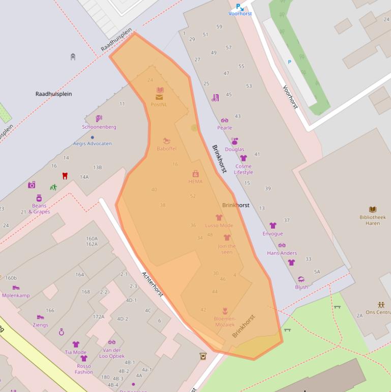 Kaart van postcodegebied 9751AT.